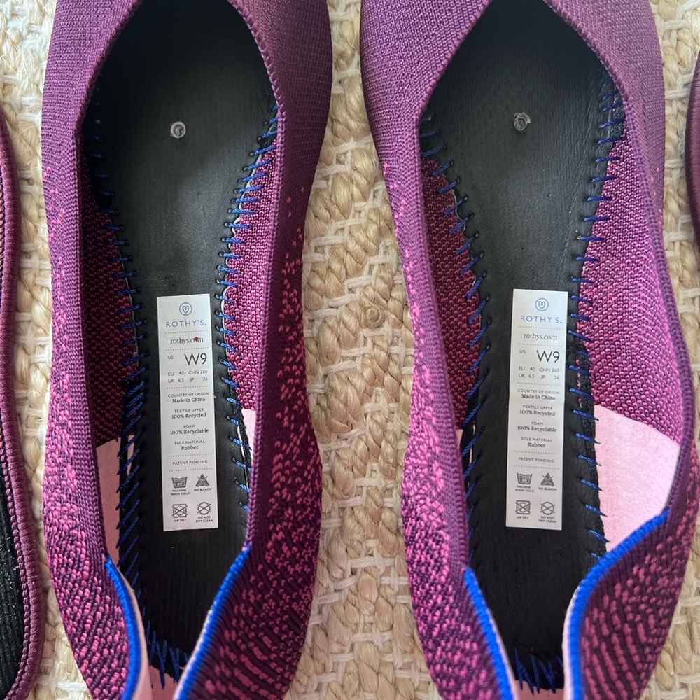 Rothy's Purple Fig Python Flats - Picture 8 of 8